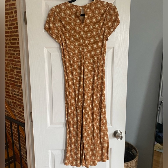 J.Crew ECO CUPRO MIDI T-SHIRT DRESS IN SUNBURST - Picture 3 of 3